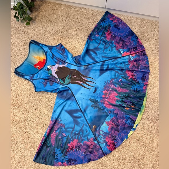 BLACKMILK X DISNEY LITTLE MERMAID DRESS IOD REVERSIBLE NWOT SIZE S - Picture 9 of 10